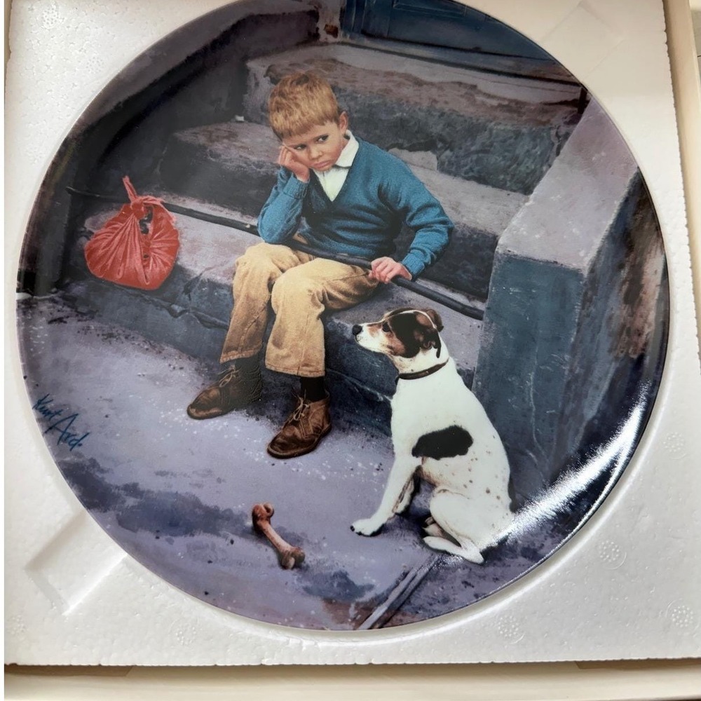 Bing & Grondahl Kurt Ard Home Is Best Porcelain Collector Plate 7303 F Box COA